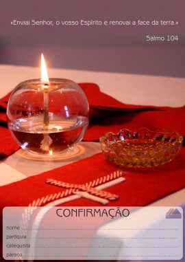Folheto Crisma – Diocese de Vila Real – Frente